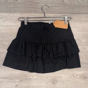 Tweenstyle by Stoopher Black Tiered Mini Skirt